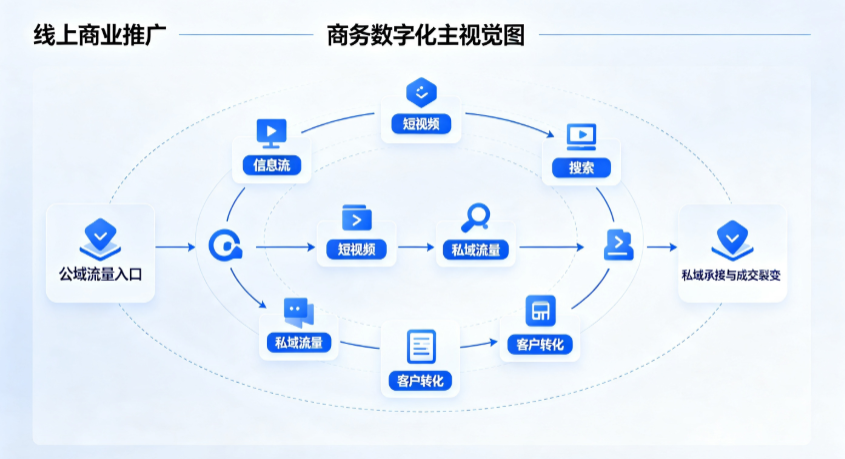 绥江县线上商业推广怎么做？全域流量闭环搭建与低成本转化实战指南